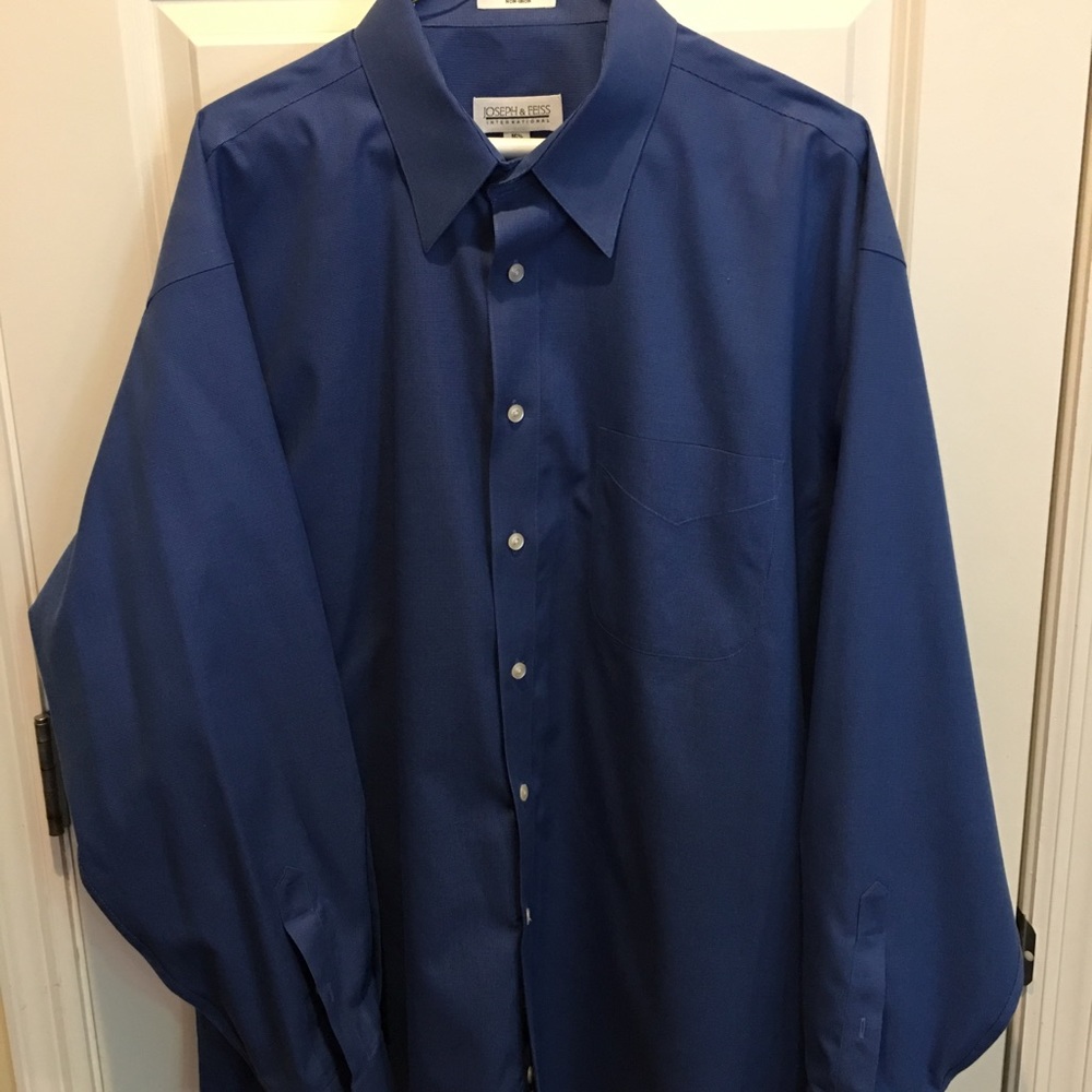 Joseph & Feiss blue long sleeve dress shirt